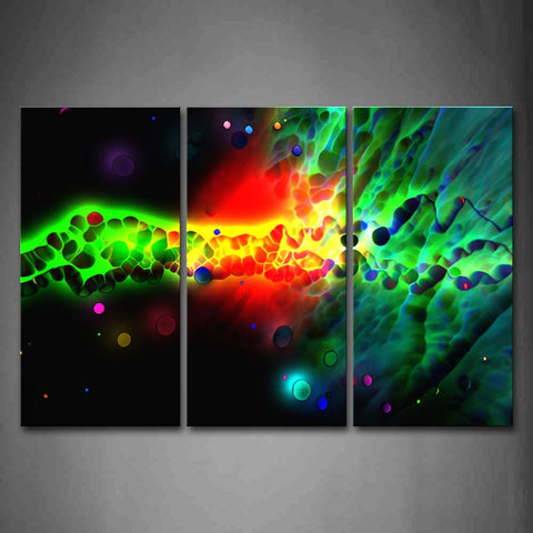 Artistic Colorful Dots Wall Art Painting Pictures Print On Canvas Abstract The Picture For Home Modern Decoration 