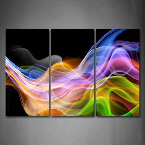 Colorful Smoke Wall Art Painting Pictures Print On Canvas Abstract The Picture For Home Modern Decoration 