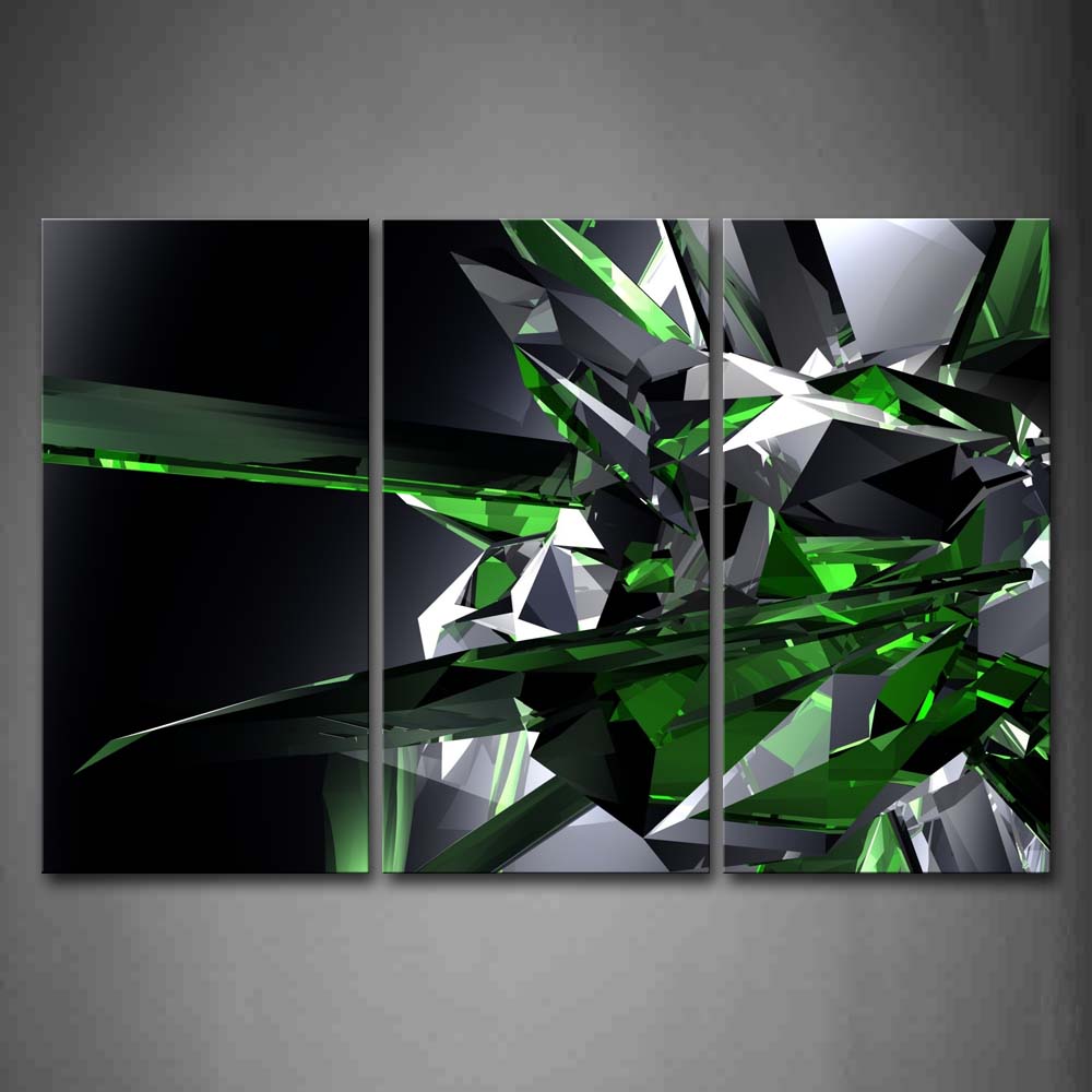 Digital Art Green Gray Abstract Wall Art Painting The Picture Print On Canvas Abstract Pictures For Home Decor Decoration Gift 