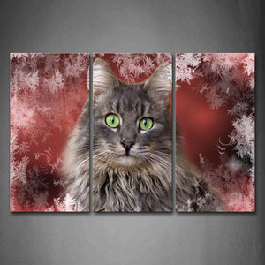 Gray Cat  Pattern Wall Art Painting Pictures Print On Canvas Animal The Picture For Home Modern Decoration 