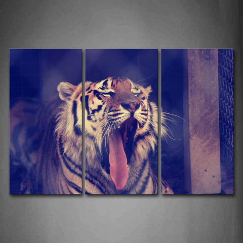 Tiger Open Mouth Wall Art Painting The Picture Print On Canvas Animal Pictures For Home Decor Decoration Gift 