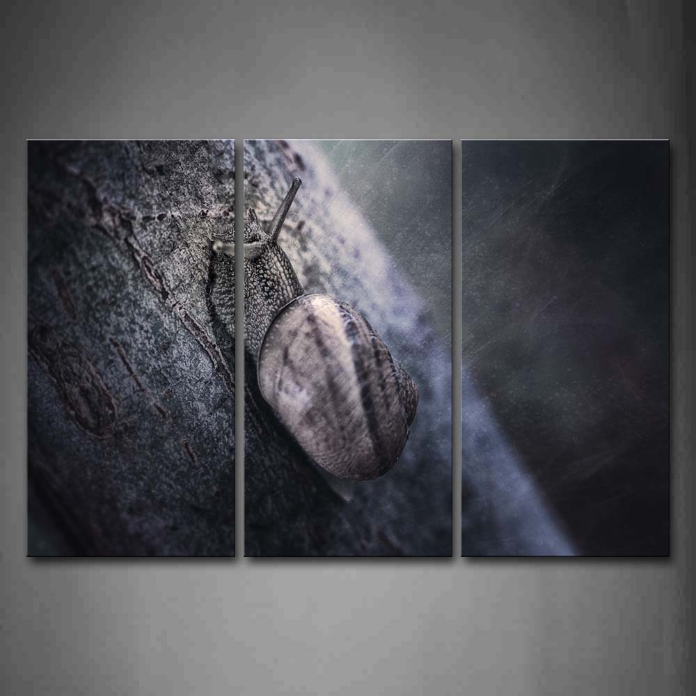 Snail Climb On Tree Wall Art Painting Pictures Print On Canvas Animal The Picture For Home Modern Decoration 