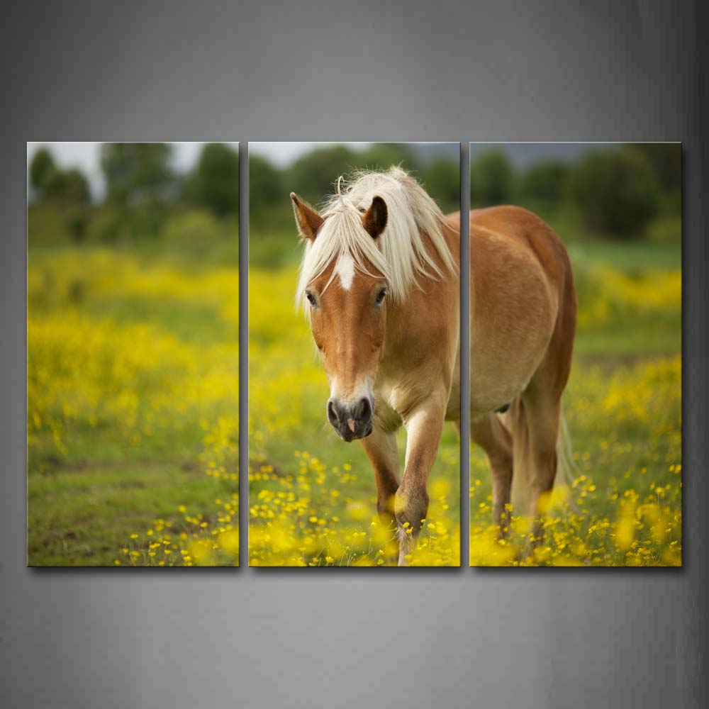 Horse Walk On Anthemy Wall Art Painting The Picture Print On Canvas Animal Pictures For Home Decor Decoration Gift 