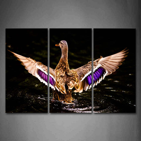 Colorful Dusk Open Wing On Water Wall Art Painting The Picture Print On Canvas Animal Pictures For Home Decor Decoration Gift 