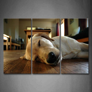 Dog Lie On Land Inside Room  Wall Art Painting Pictures Print On Canvas Animal The Picture For Home Modern Decoration 