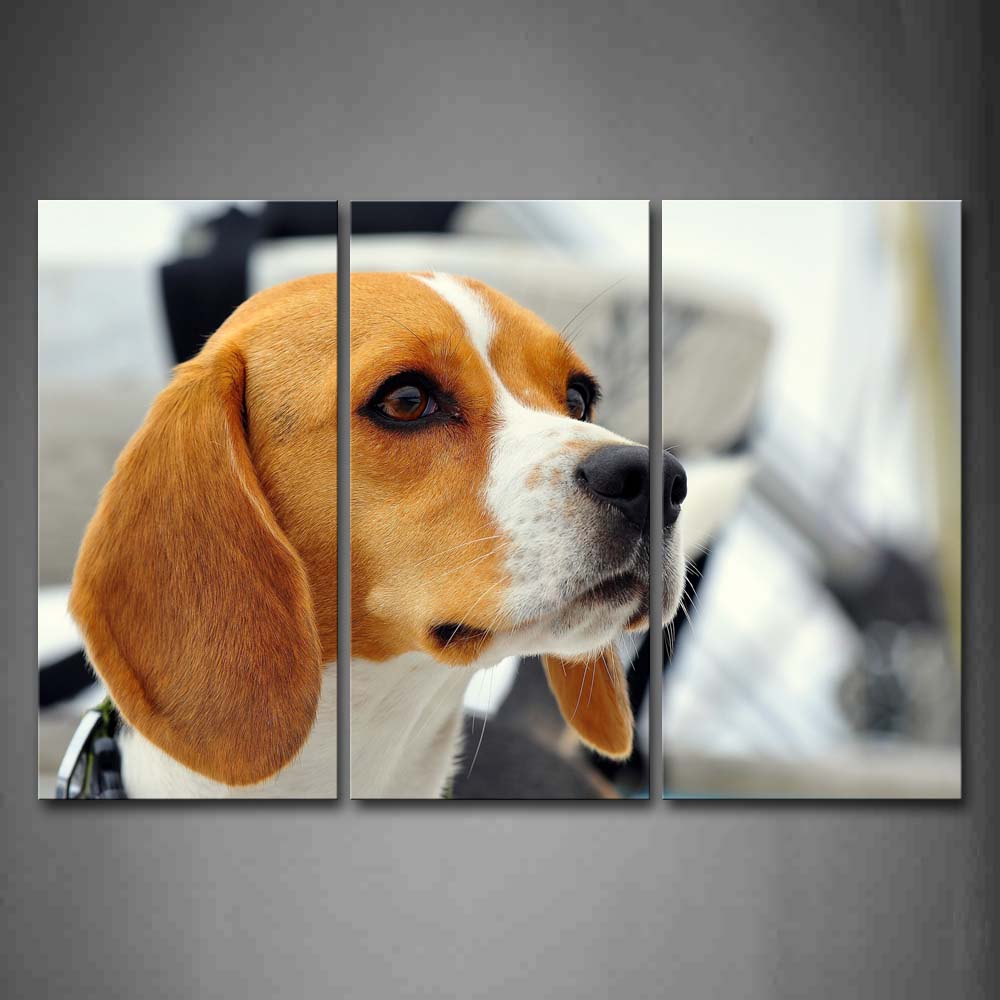 Portrait Of Beagle Inside Room Wall Art Painting The Picture Print On Canvas Animal Pictures For Home Decor Decoration Gift 