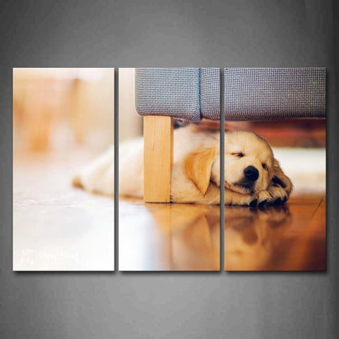 Dog Lie On Floor Under Sofa Wall Art Painting The Picture Print On Canvas Animal Pictures For Home Decor Decoration Gift 