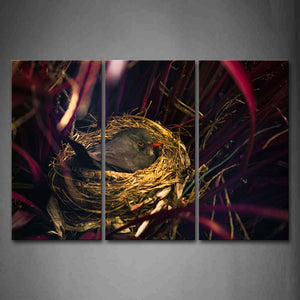 Black Bird In The Nest Wall Art Painting Pictures Print On Canvas Animal The Picture For Home Modern Decoration 